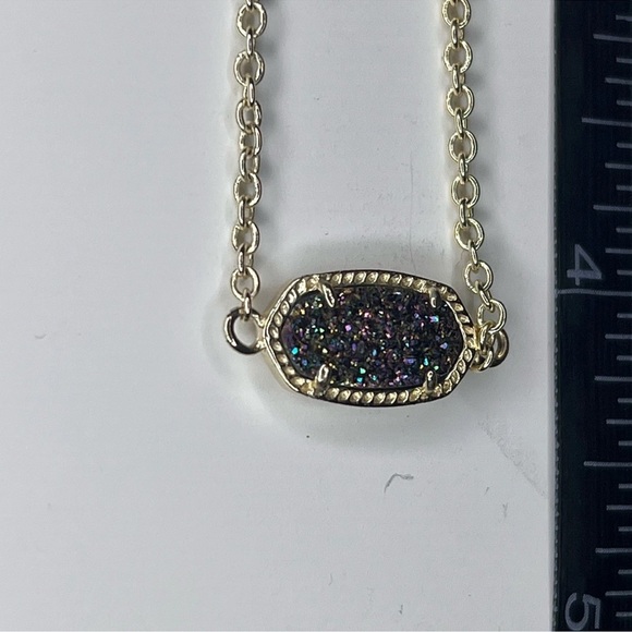 Kendra Scott Jewelry - Kendra Scott Elisa Gold Tone Adjustable Chain Bracelet | Black Druzy